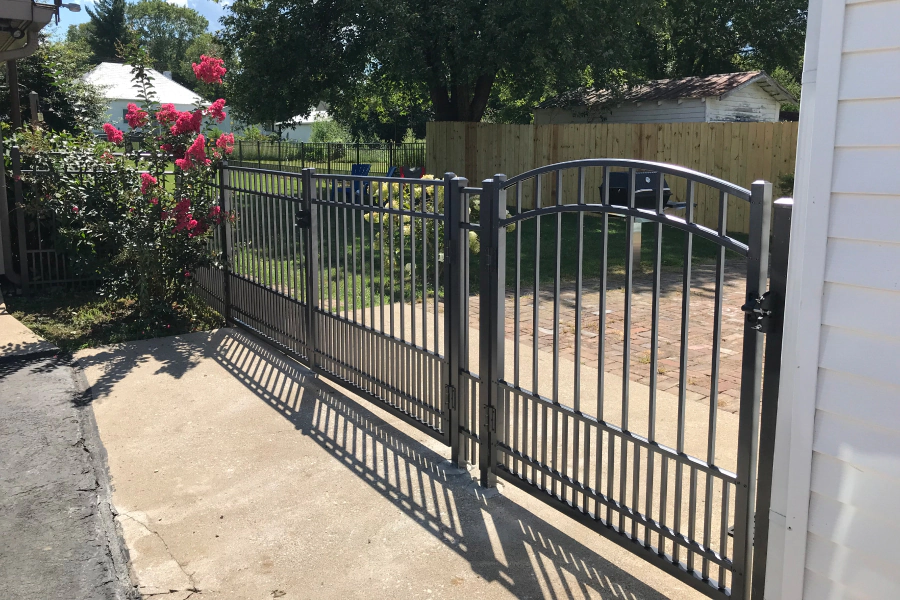 metal fence installed 1